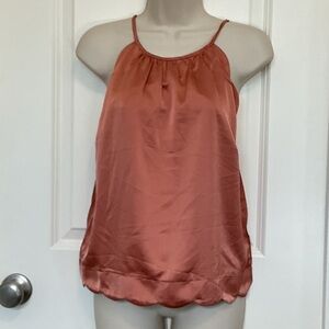 NWT Monteau Womens Size Large Sleeveless Botton Back Top Stretch